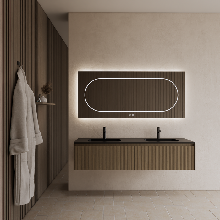 Gliss Design Timotheus badmeubel - 160 cm - Corn Silk - 2 Lades