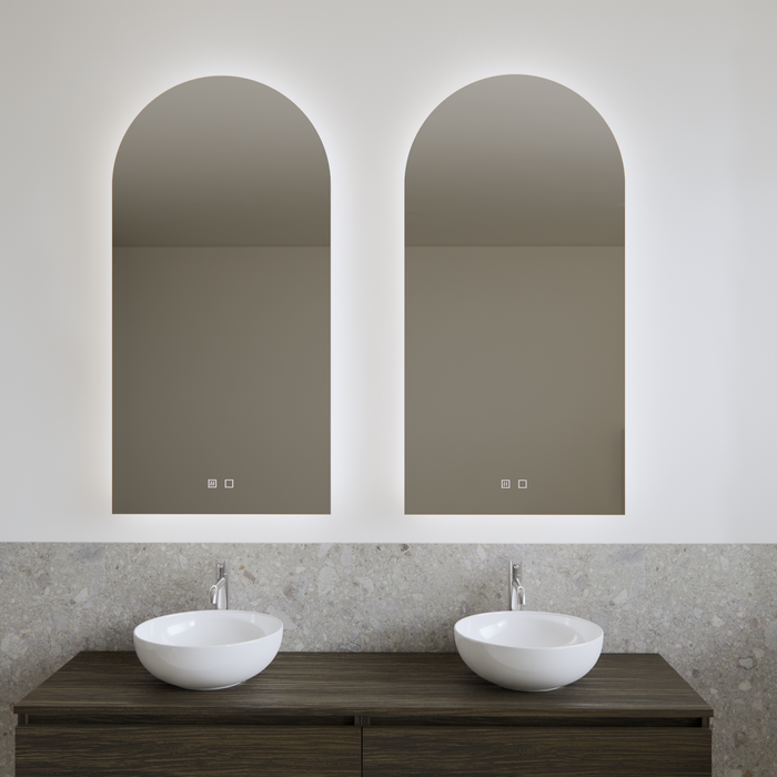 Gliss Design Gaya spiegel verticaal met LED-verlichting en spiegelverwarming