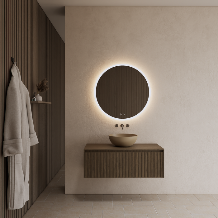 Gliss Design Timotheus badmeubel met ribbelfront inclusief topplaat