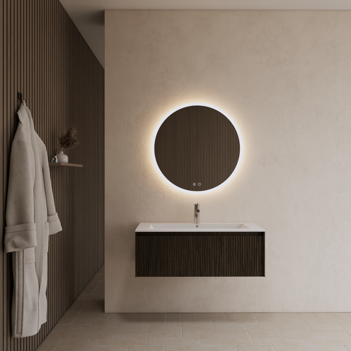 Gliss Design Timotheus badmeubel - 100 cm - Charcoal - 1 Lade