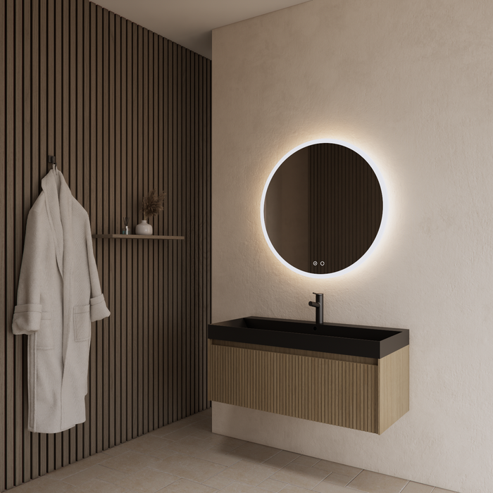 Gliss Design Timotheus badmeubel - 90 cm - Corn Silk - 1 Lade