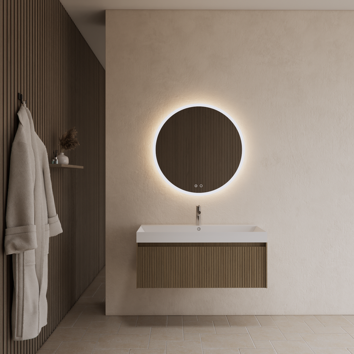 Gliss Design Timotheus badmeubel - 90 cm - Corn Silk - 1 Lade