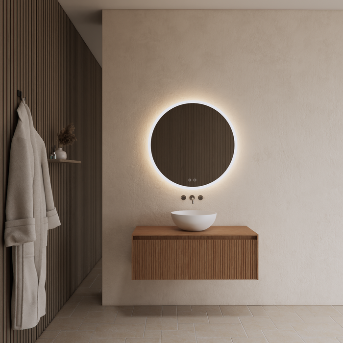 Gliss Design Timotheus badmeubel met ribbelfront inclusief topplaat