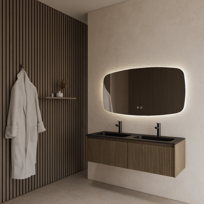 Gliss Design Timotheus badmeubel - 120 cm - Ash Grey - 2 Lades
