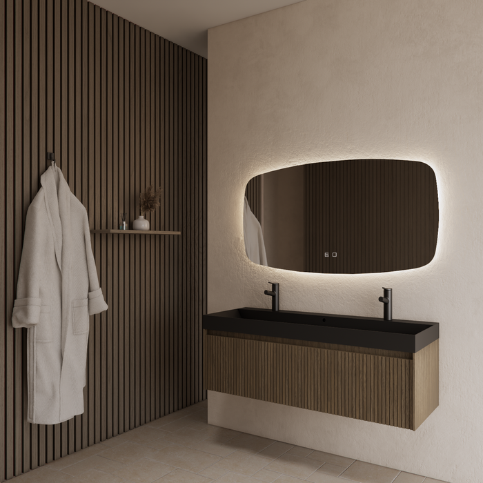 Gliss Design Timotheus badmeubel - 140 cm - Ash Grey - 1 Lade