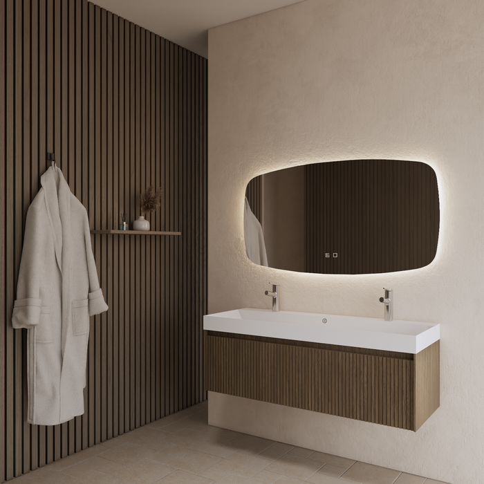 Gliss Design Timotheus badmeubel - 140 cm - Ash Grey - 1 Lade