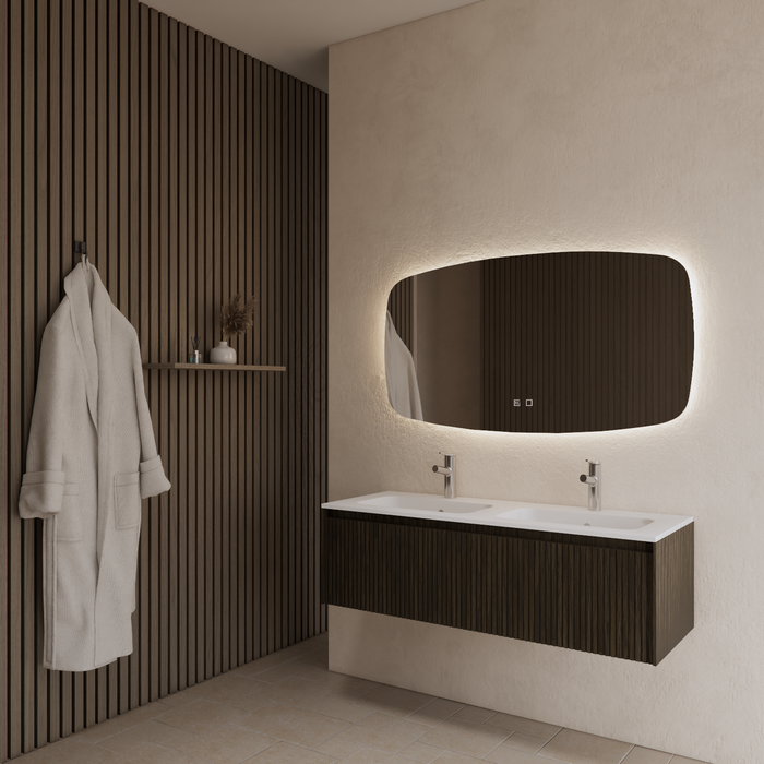 Gliss Design Timotheus badmeubel - 120 cm - Charcoal - 1 Lade