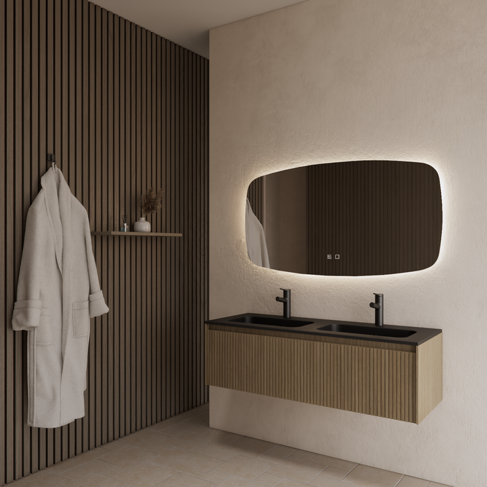Gliss Design Timotheus badmeubel - 120 cm - Corn Silk - 1 Lade