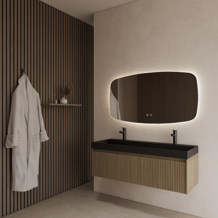 Gliss Design Timotheus badmeubel - 120 cm - Corn Silk - 1 Lade
