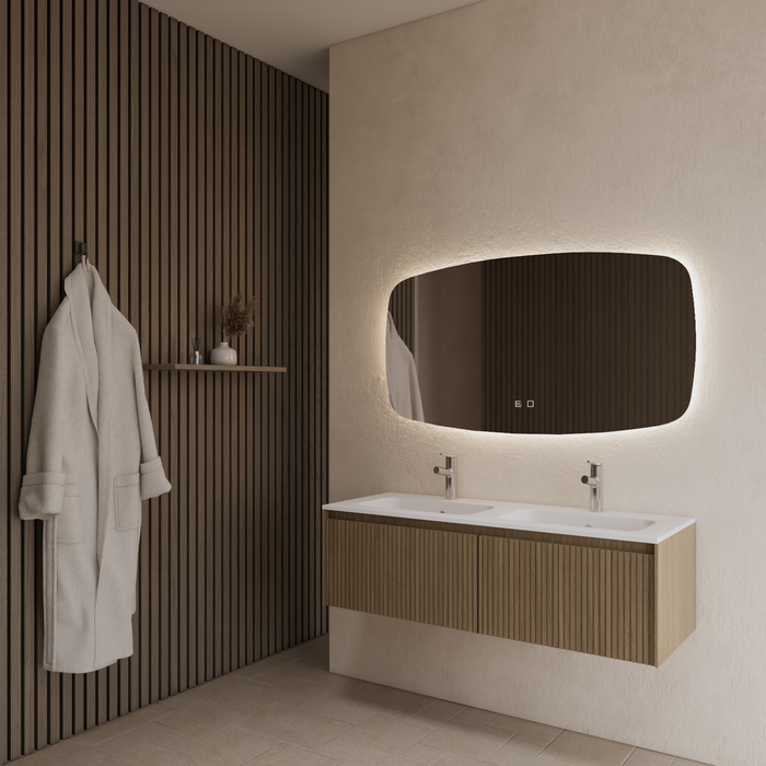 Gliss Design Timotheus badmeubel - 120 cm - Corn Silk - 2 Lades