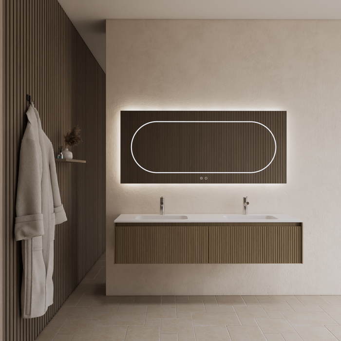 Gliss Design Timotheus badmeubel - 160 cm - Corn Silk - 2 Lades