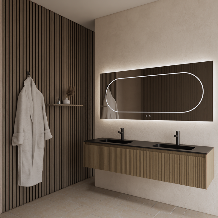 Gliss Design Timotheus badmeubel - 160 cm - Corn Silk - 2 Lades