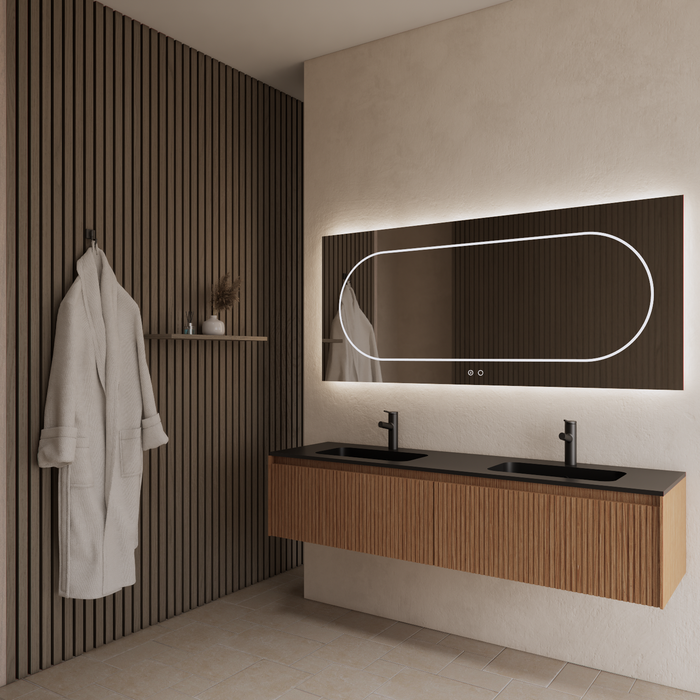 Gliss Design Timotheus badmeubel - 180 cm - Pure - 2 Lades