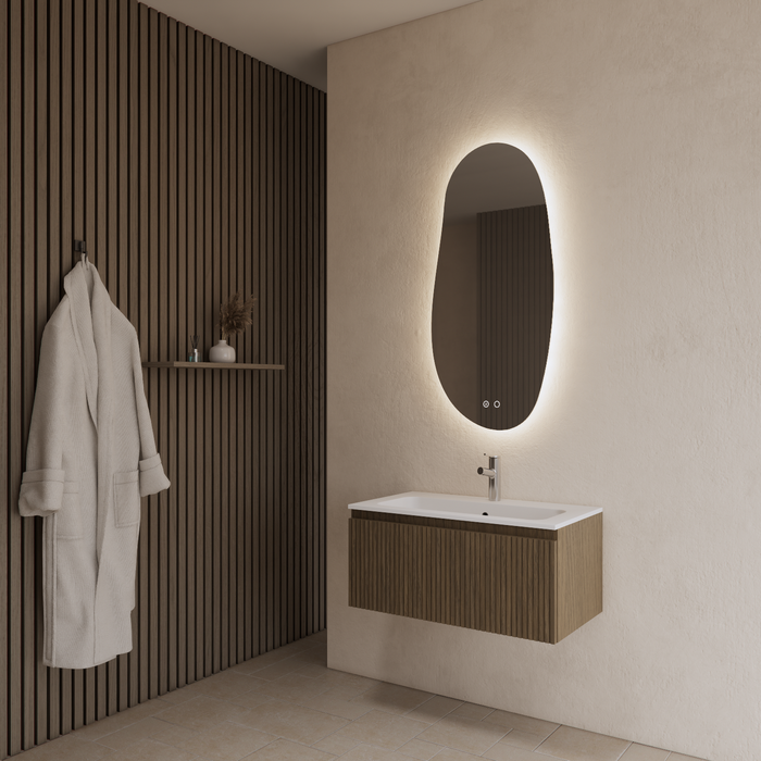 Gliss Design Timotheus badmeubel - 60 cm - Ash Grey - 1 Lade