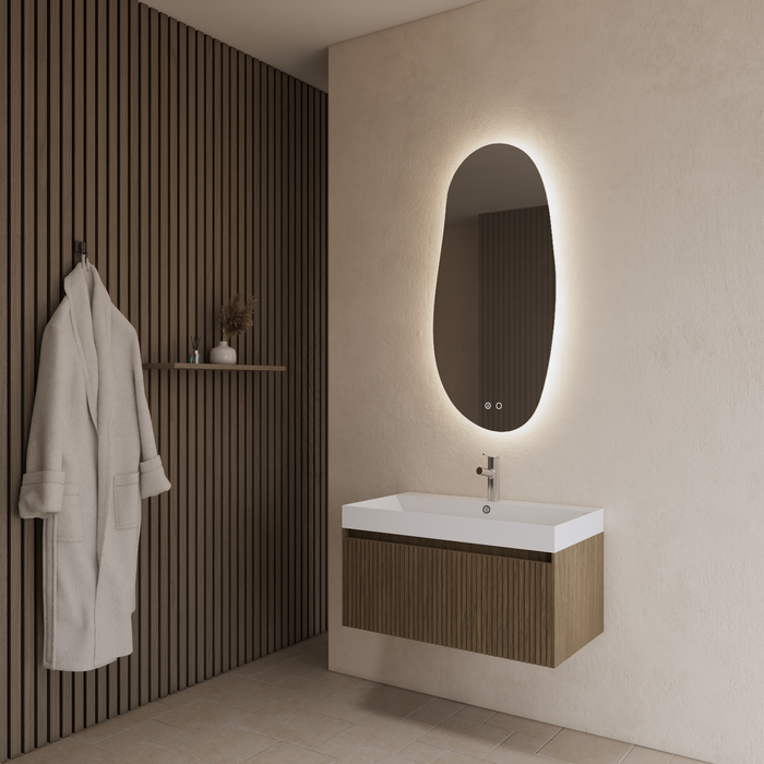 Gliss Design Timotheus badmeubel - 60 cm - Ash Grey - 1 Lade