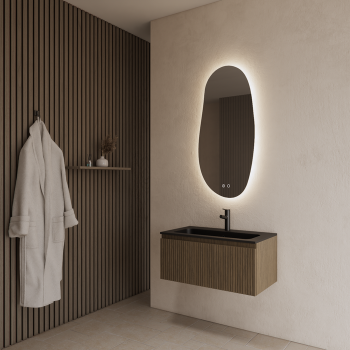 Gliss Design Timotheus badmeubel - 60 cm - Ash Grey - 1 Lade