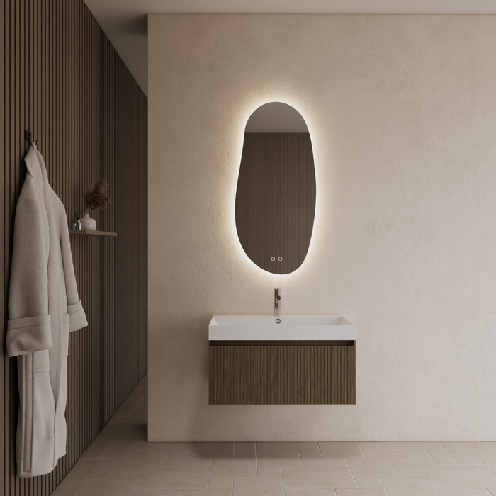 Gliss Design Timotheus badmeubel - 60 cm - Ash Grey - 1 Lade