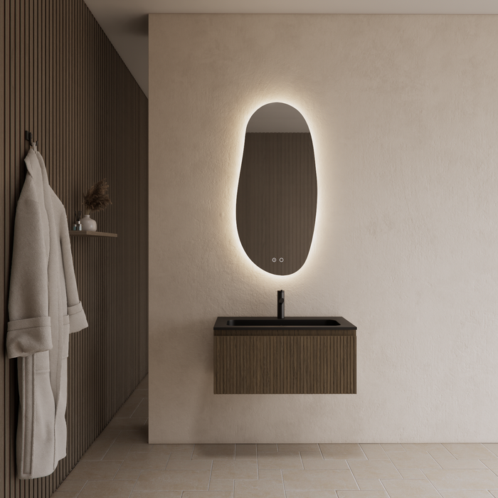 Gliss Design Timotheus badmeubel - 60 cm - Ash Grey - 1 Lade