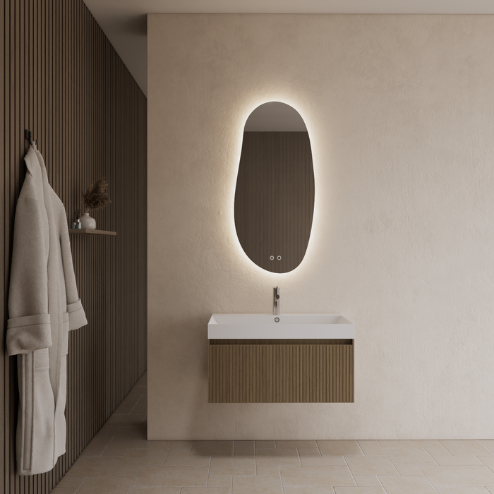 Gliss Design Timotheus badmeubel - 80 cm - Corn Silk - 1 Lade