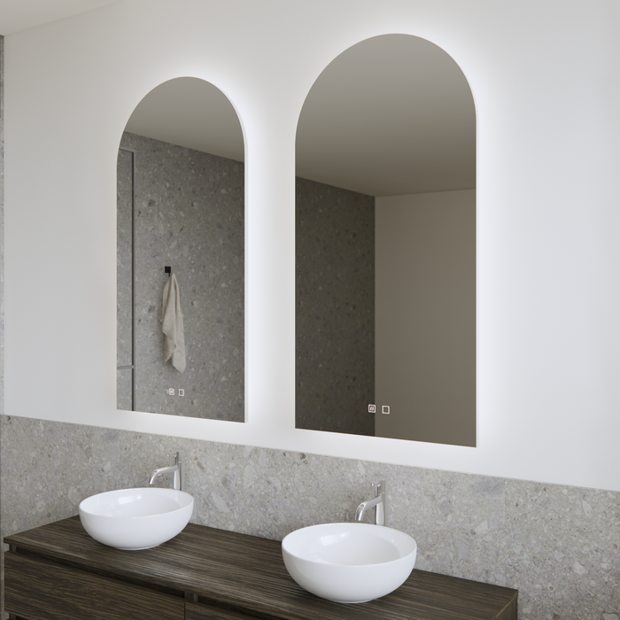 Gliss Design Gaya spiegel verticaal met LED-verlichting en spiegelverwarming