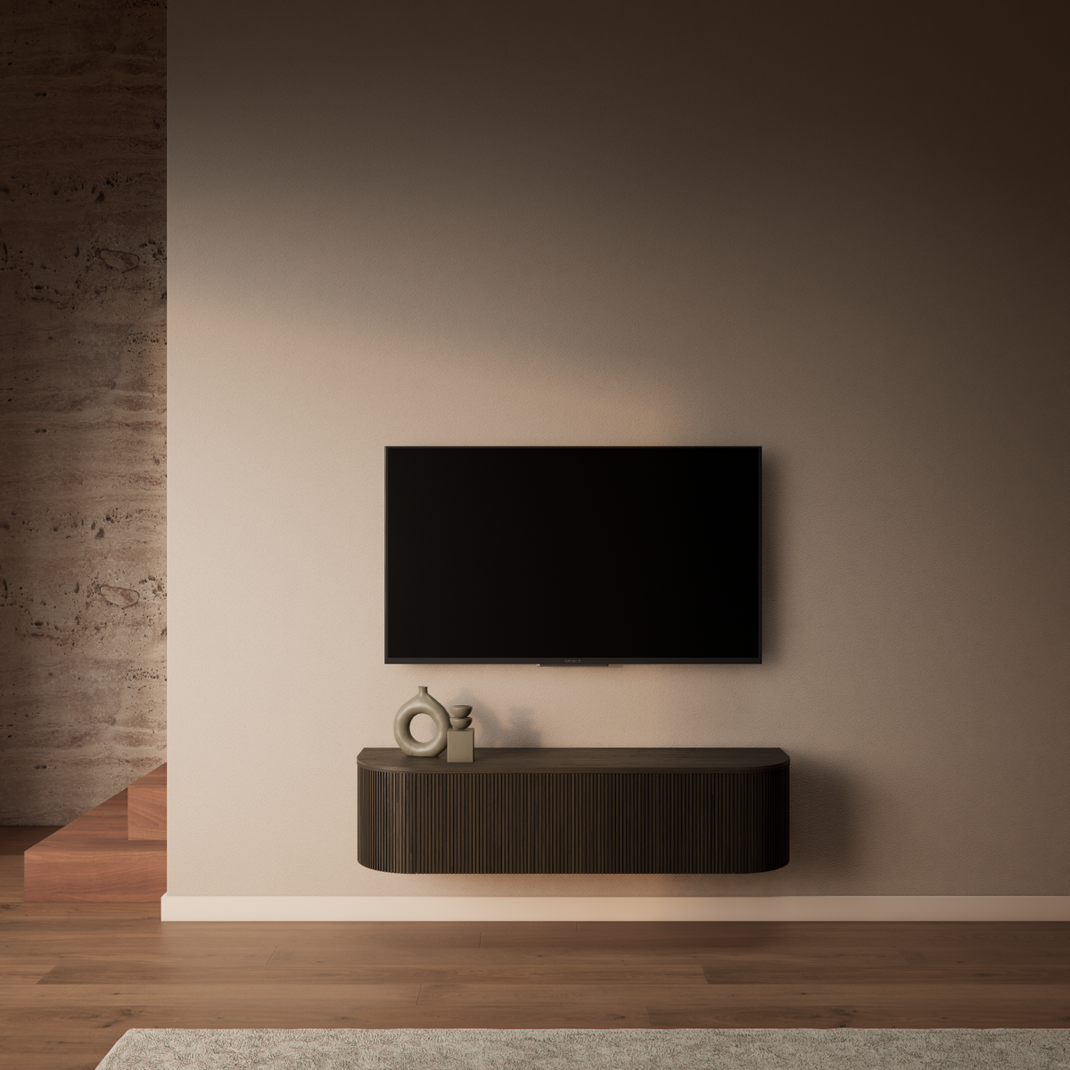 Monaco tv-meubel – Donker Warm Eiken