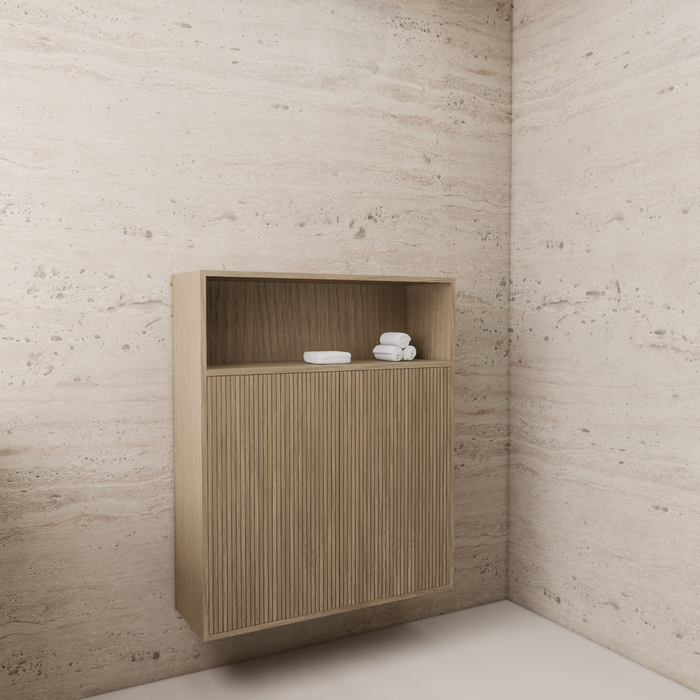 Gliss Design Timotheus badkamerkast met ribbelfront 100cm