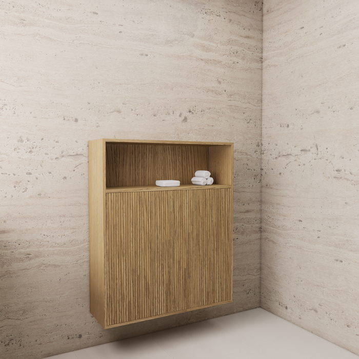 Gliss Design Timotheus badkamerkast met ribbelfront 100cm