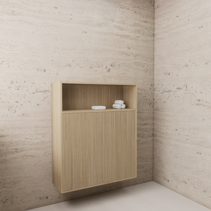 Gliss Design Timotheus badkamerkast met ribbelfront 100cm