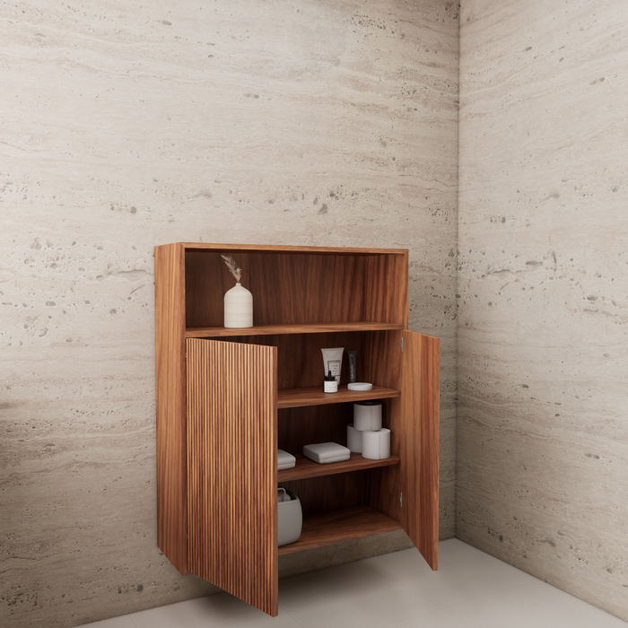 Gliss Design Timotheus badkamerkast met ribbelfront 100cm